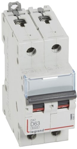 Выключатель автоматический Legrand DX3-E 6000 2п 63А D 10кА картинка